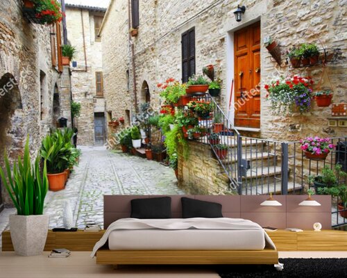 Улочка в цветах Улочка в цветах