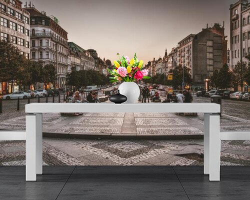 Историческая Вацлавская площадь, Прага Историческая Вацлавская площадь, Прага