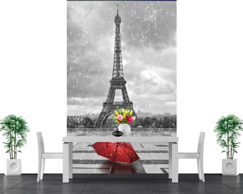 Зонт и Эйфелева башня под дождем Зонт и Эйфелева башня под дождем