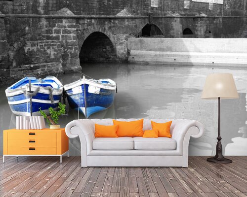 Синие лодочки в городе Синие лодочки в городе