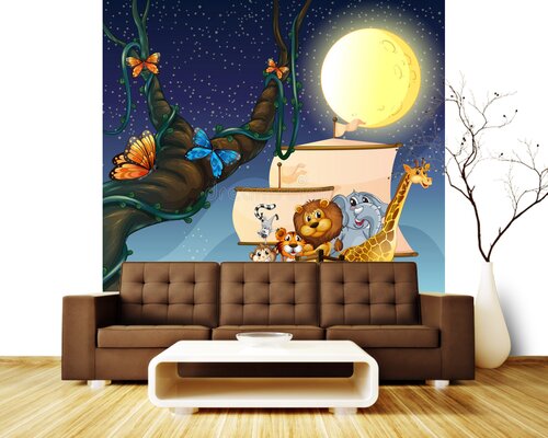 Парусник с лесными животными Парусник с лесными животными