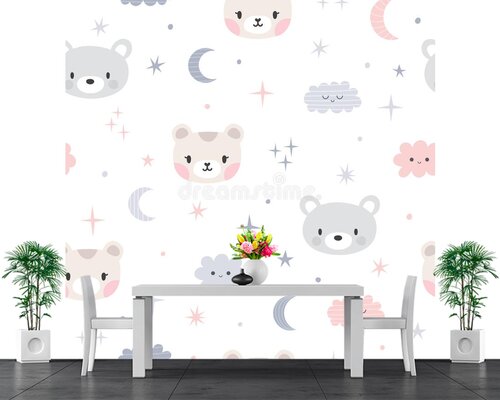 Мишки на полотне Мишки на полотне