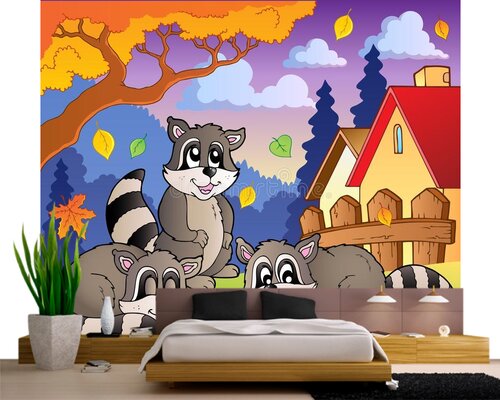 Три веселых енота Три веселых енота