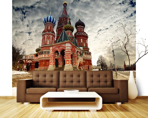 Храм Василия Блаженного зимой Храм Василия Блаженного зимой