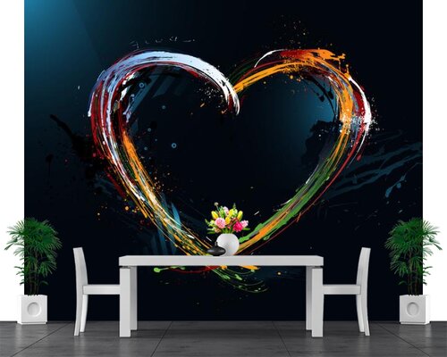 Сердце на темном фоне Сердце на темном фоне