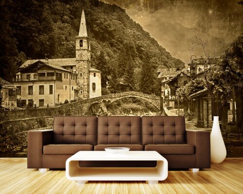 Мост и мечеть в стиле ретро Мост и мечеть в стиле ретро