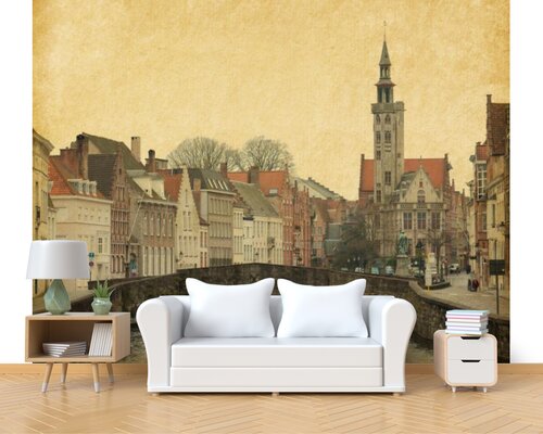 Городской пейзаж бельгийского Брюгге Городской пейзаж бельгийского Брюгге