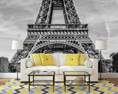 Эйфелева башня в черно-белом цвете Эйфелева башня в черно-белом цвете