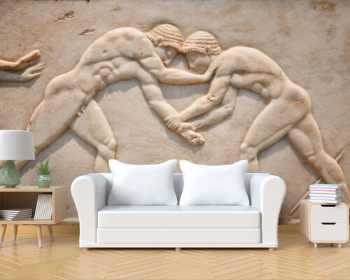 Фрески греческие борцы Фрески греческие борцы