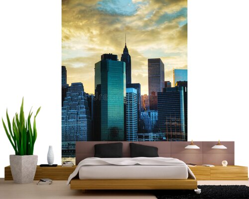 Вид на высотки Нью-Йорка Вид на высотки Нью-Йорка