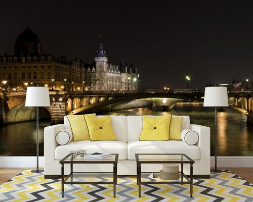 Городская ночь на реке Городская ночь на реке