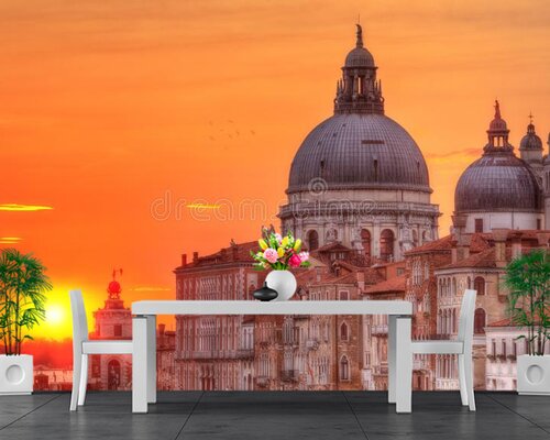 Закат на фоне Венеции Закат на фоне Венеции