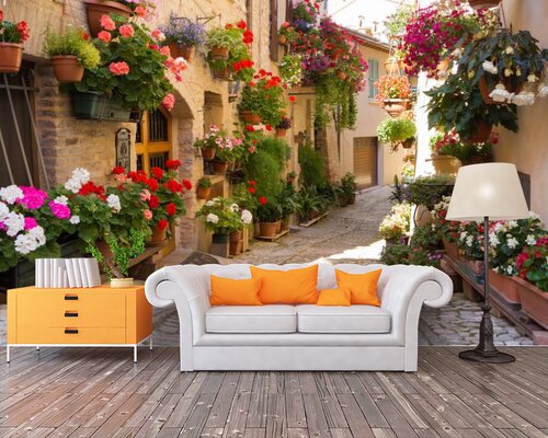 Старые улочки в цветах Старые улочки в цветах