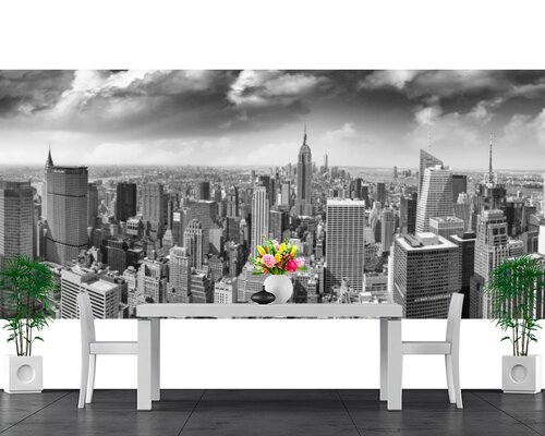 Вид на серый город Вид на серый город