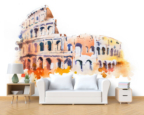 Колизей акварелью Колизей акварелью