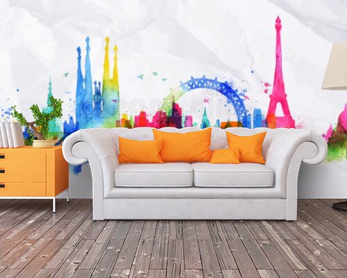 Достопримечательности акварелью Достопримечательности акварелью