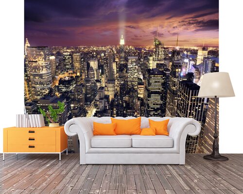 Светящийся ночной город Светящийся ночной город