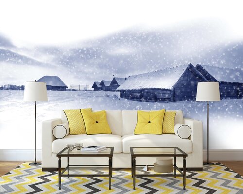 Деревня зимой Деревня зимой