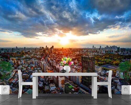 Закат над городом Закат над городом