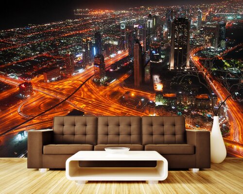 Дубаи живет ночью Дубаи живет ночью