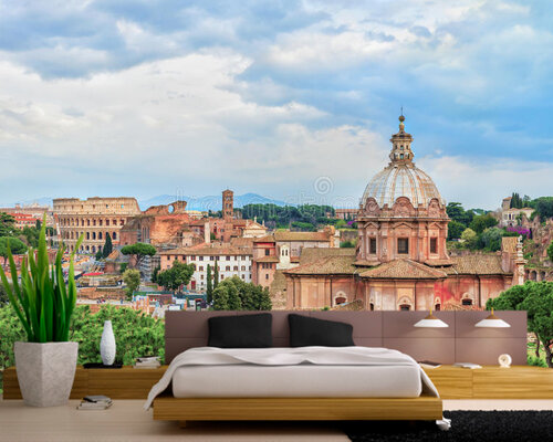 Вид на церковь и Колизей Вид на церковь и Колизей