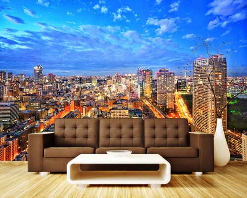 Синее небо Токио Синее небо Токио