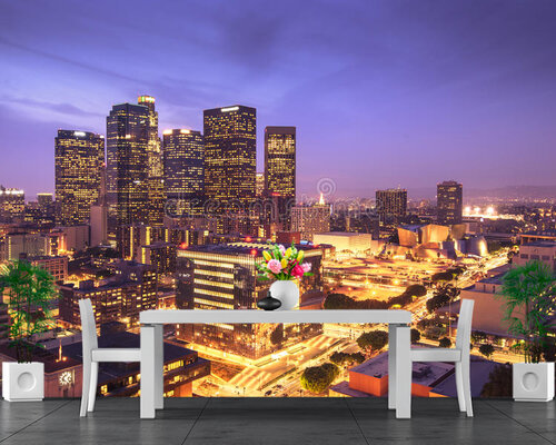 Лос-Анджелес ночью Лос-Анджелес ночью