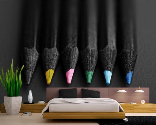 Черные цветные карандаши Черные цветные карандаши