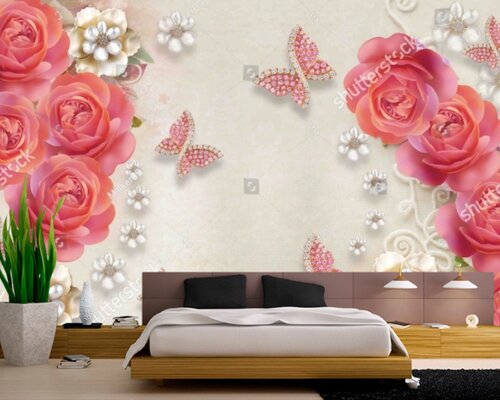 3D Розы и бабочки 3D Розы и бабочки