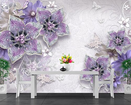 3D Драгоценные броши в форме цветка 3D Драгоценные броши в форме цветка