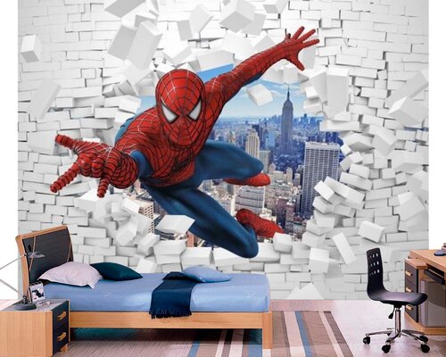 3D Летящий человек-паук 3D Летящий человек-паук