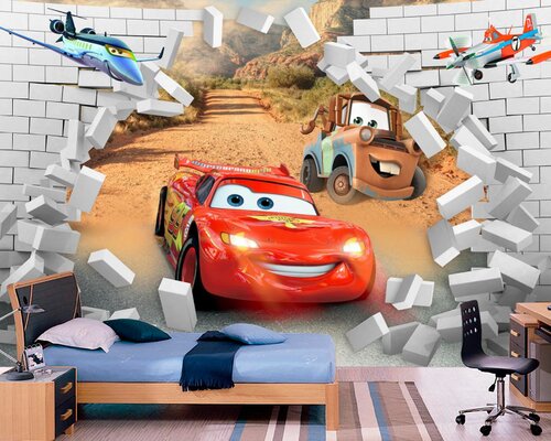 3D Сюжет из мультфильма Тачки 3D Сюжет из мультфильма Тачки