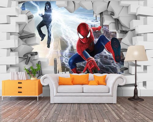 3D Человек-паук в полете 3D Человек-паук в полете