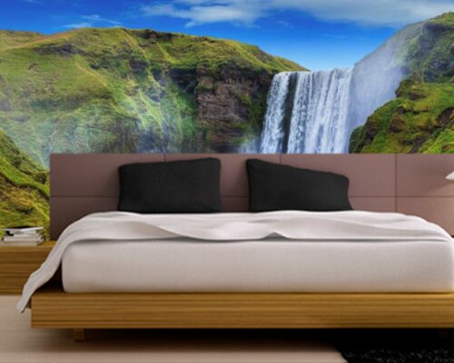 Исландский водопад Скоугафосс Исландский водопад Скоугафосс