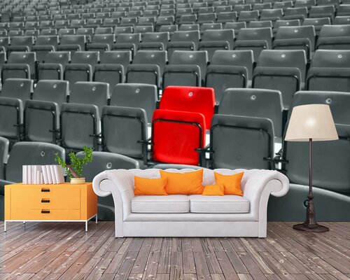 Красное кресло в кинотеатре Красное кресло в кинотеатре