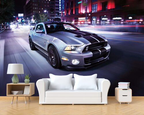 Мустанг в городе Мустанг в городе