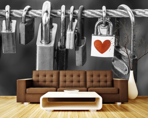 Замочек любви на мосту Замочек любви на мосту