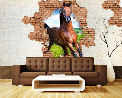 3D Бегущая лошадь 3D Бегущая лошадь