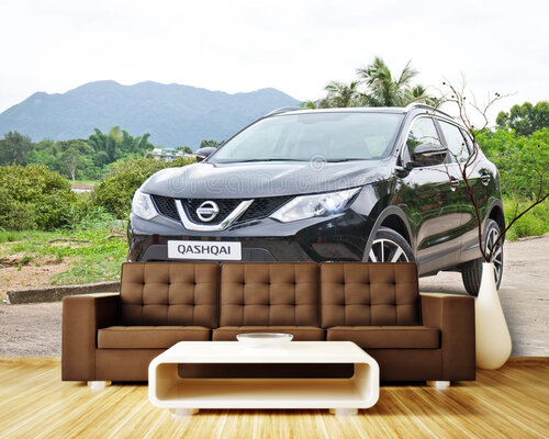 Черный Ниссан в горах Черный Ниссан в горах