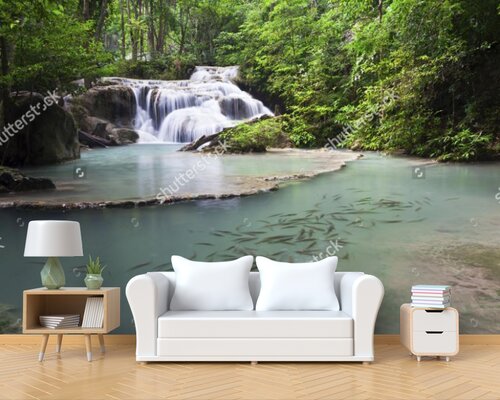 Рыбки и водопад Рыбки и водопад