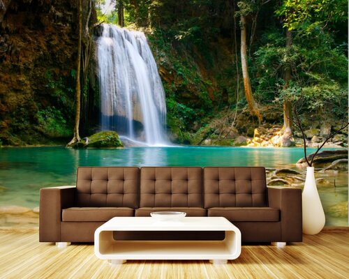 Водопад в тропическом лесу Водопад в тропическом лесу