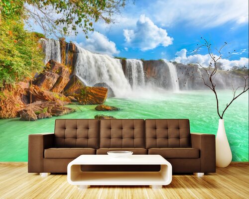 Водопад по Вьетнаме Водопад по Вьетнаме