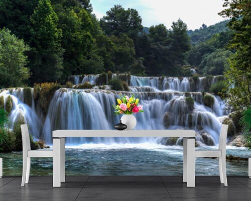 Водопад в парке Водопад в парке