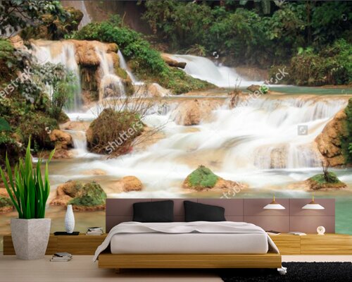 Бурный поток горной реки Бурный поток горной реки