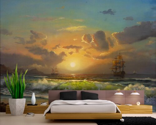 Удивительный закат над морем Удивительный закат над морем