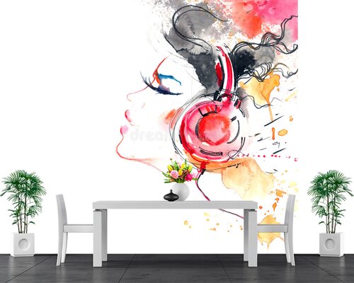 Девушка и музыка Девушка и музыка