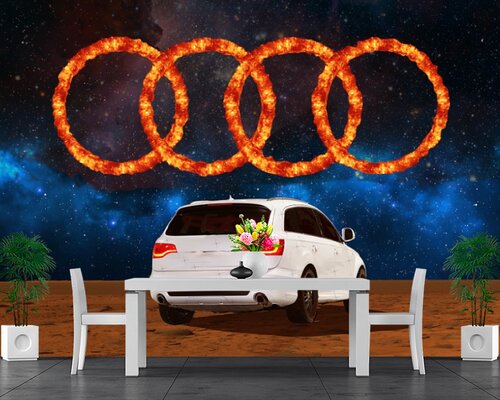 Белая Audi q7 Белая Audi q7