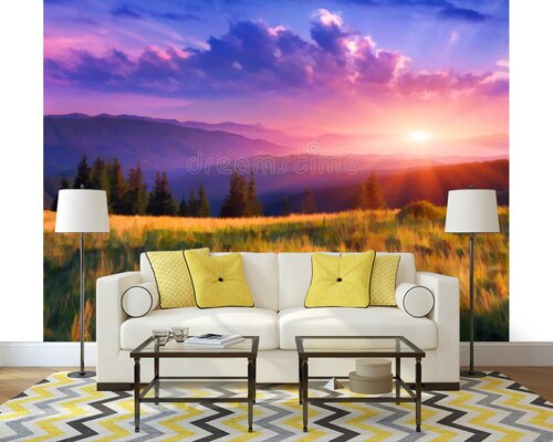 Восход над горной долиной Восход над горной долиной