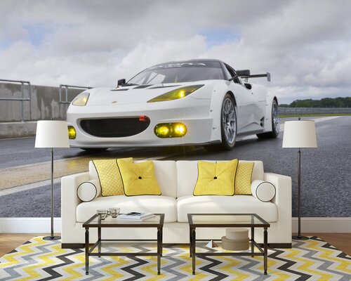 Белый Спорт-кар Белый Спорт-кар