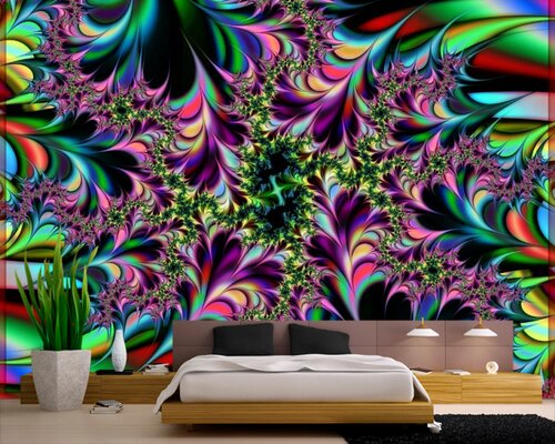 Цветные узоры мороза Цветные узоры мороза